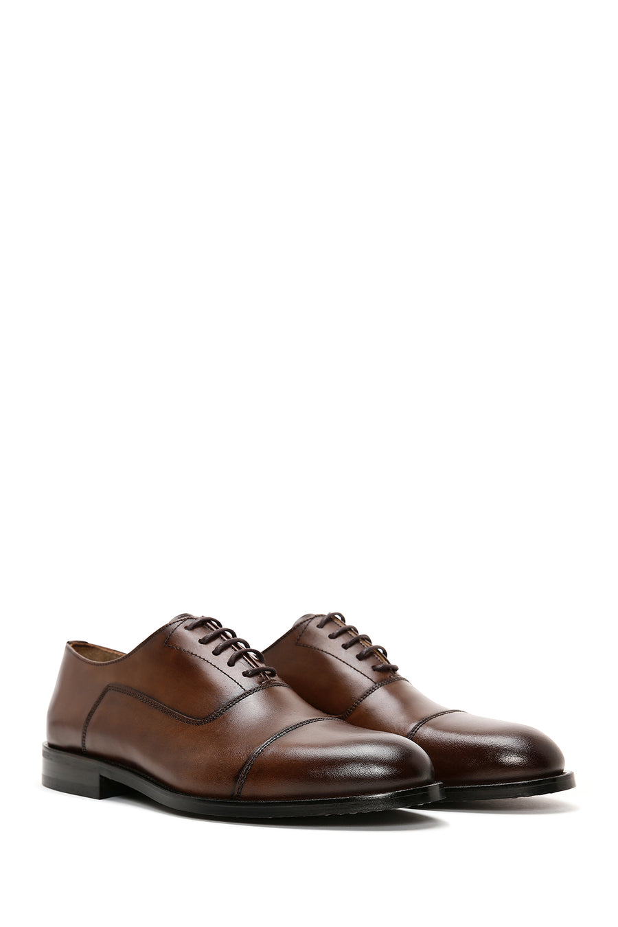 Men's Brown Leather Oxford Shoes