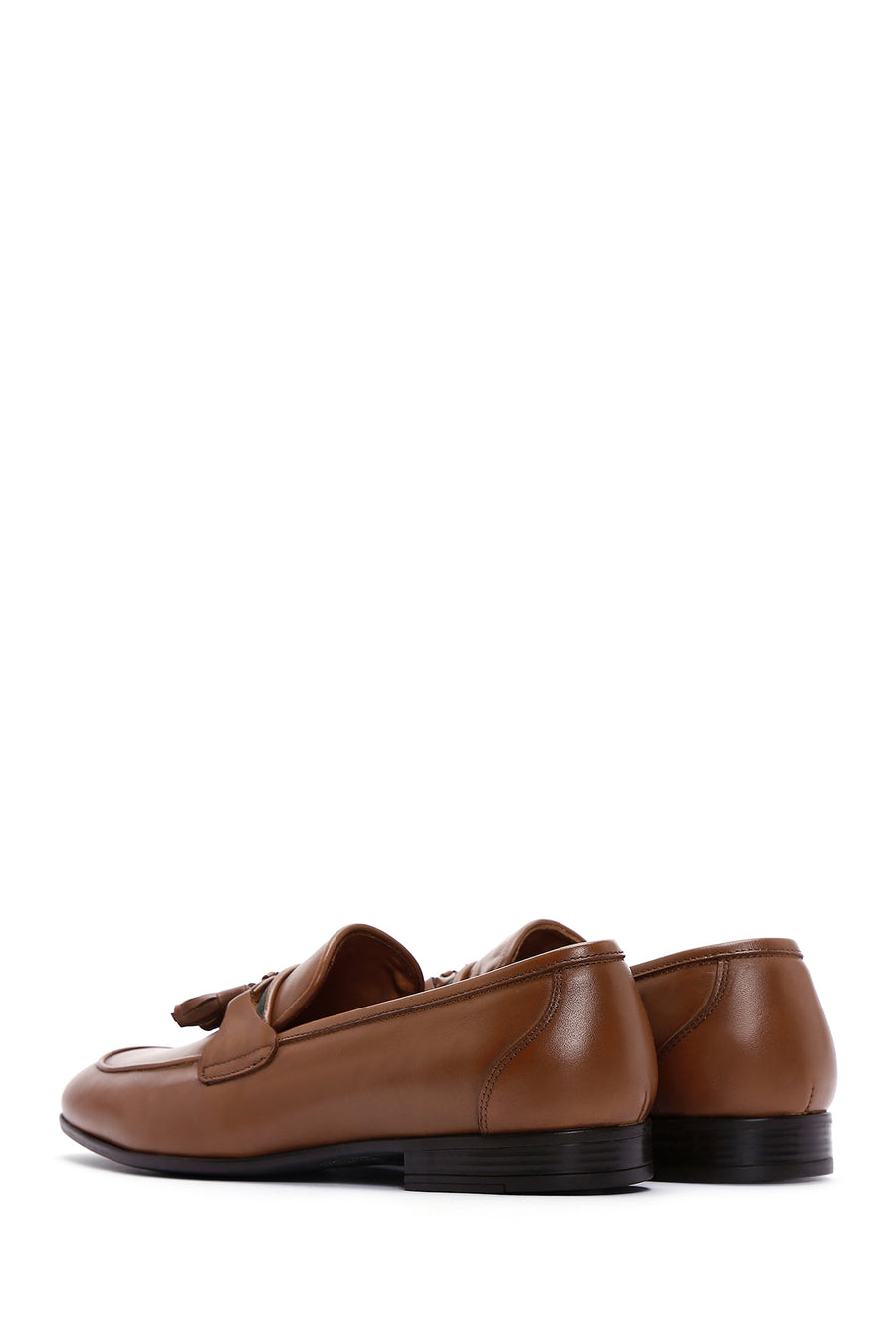 Men's Brown Leather Tasseled Classic Loafer