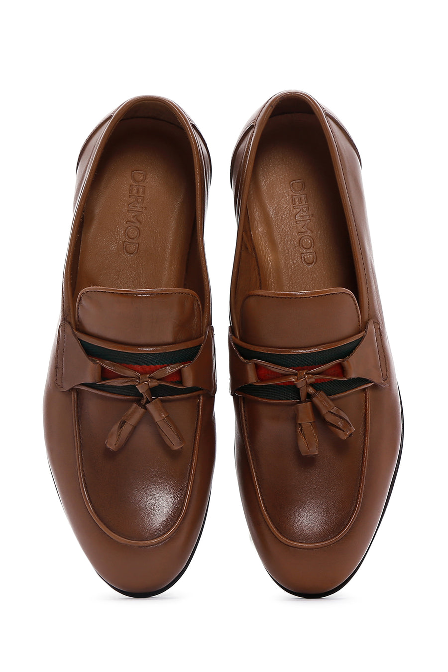 Men's Brown Leather Tasseled Classic Loafer