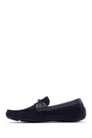 Erkek Lacivert Süet Deri Spor Loafer | Derimod