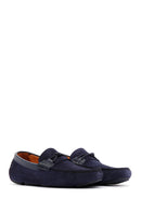 Erkek Lacivert Süet Deri Spor Loafer | Derimod