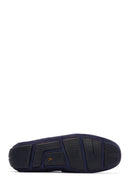 Erkek Lacivert Süet Deri Spor Loafer | Derimod