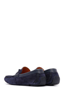 Erkek Lacivert Süet Deri Spor Loafer | Derimod