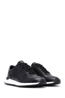 Erkek Siyah Deri Sneaker | Derimod
