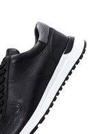 Erkek Siyah Deri Sneaker | Derimod