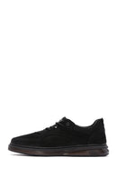 Erkek Siyah Nubuk Deri Sneaker | Derimod