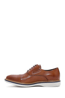 Men's Tan Leather Oxford Shoes | Derimod