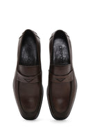Erkek Kahverengi Deri Klasik Loafer | Derimod