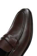 Erkek Kahverengi Deri Klasik Loafer | Derimod