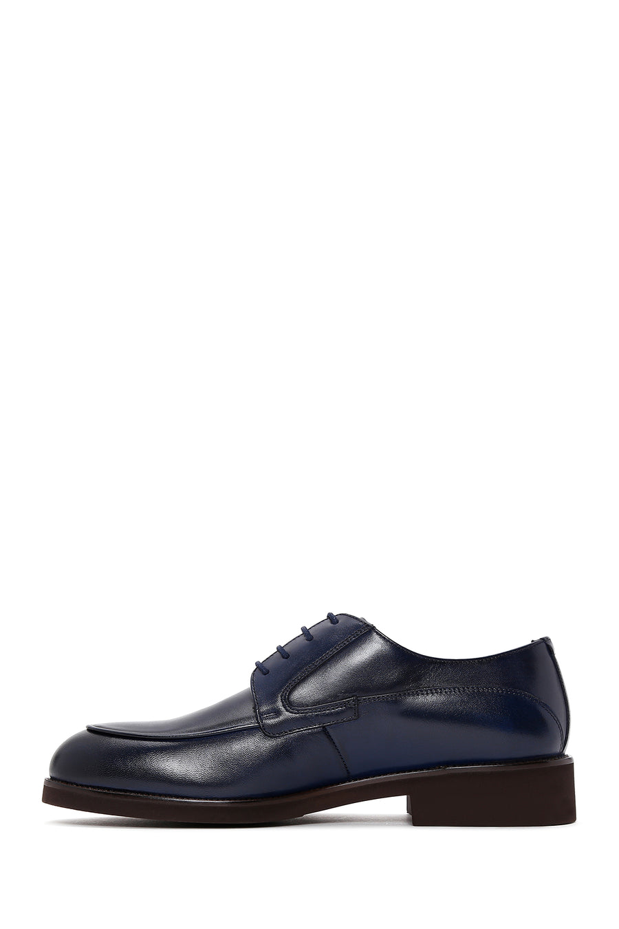 Men's Navy Blue Leather Classic Shoes