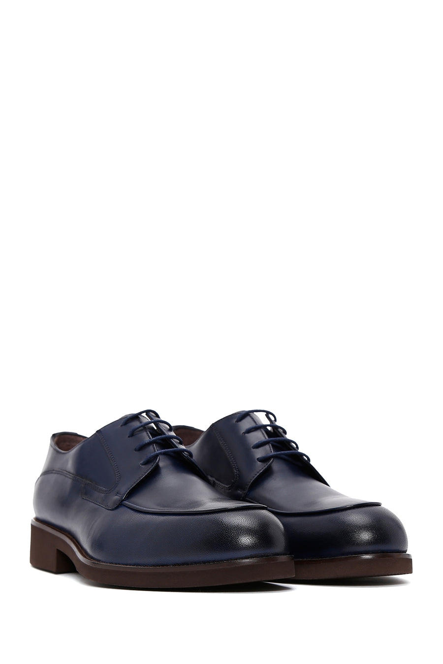 Men's Navy Blue Leather Classic Shoes
