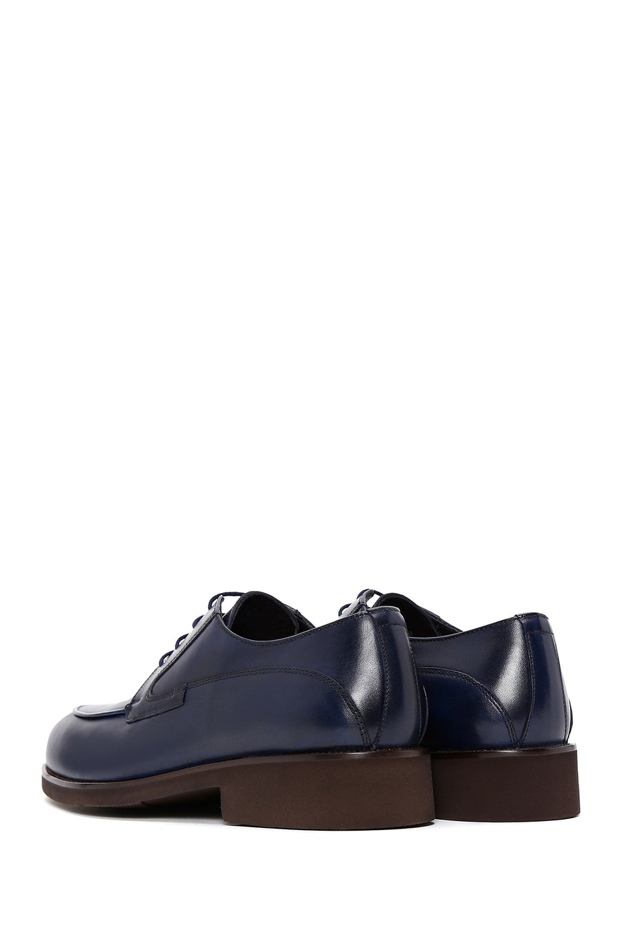 Men's Navy Blue Leather Classic Shoes