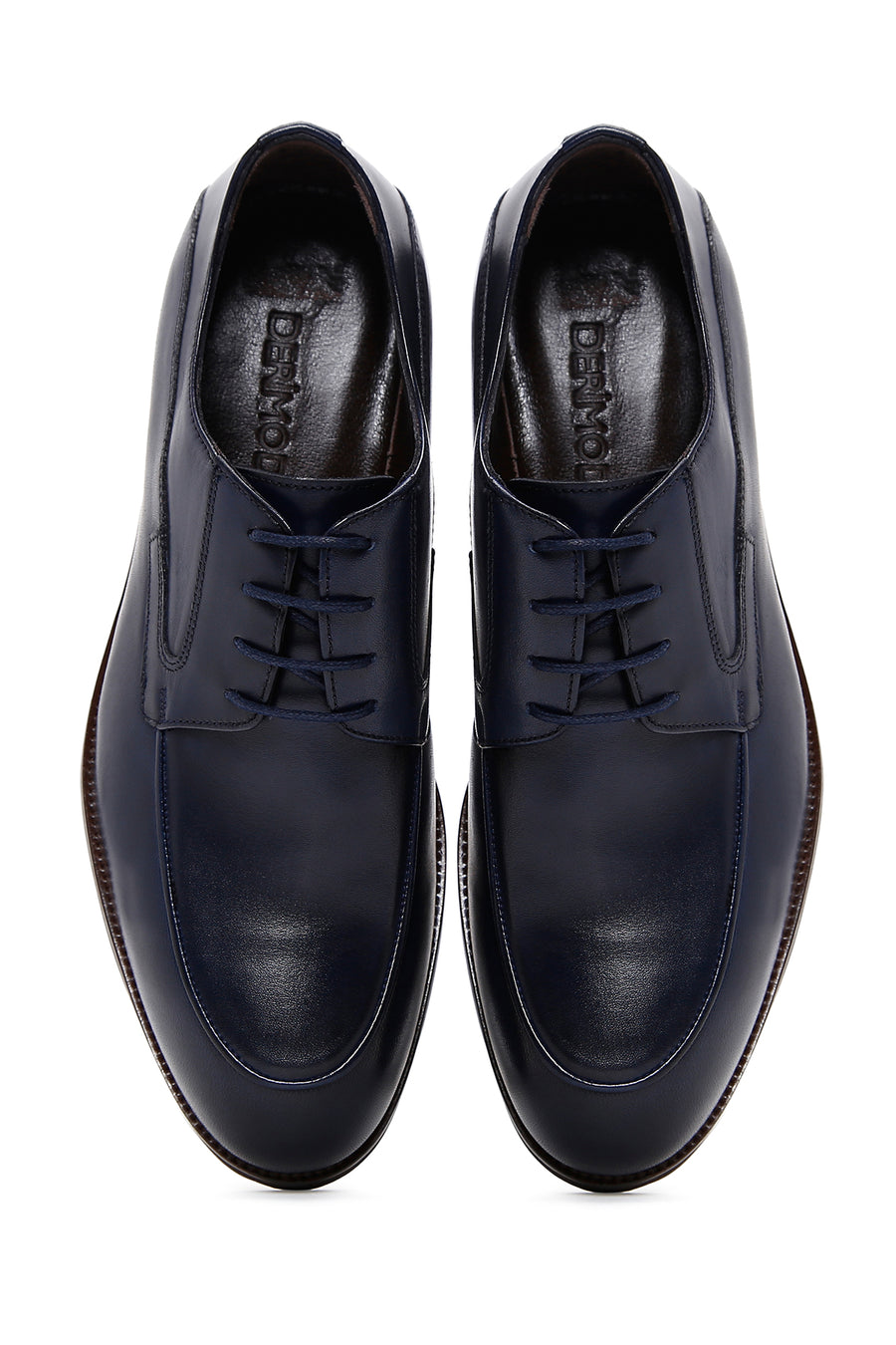 Men's Navy Blue Leather Classic Shoes