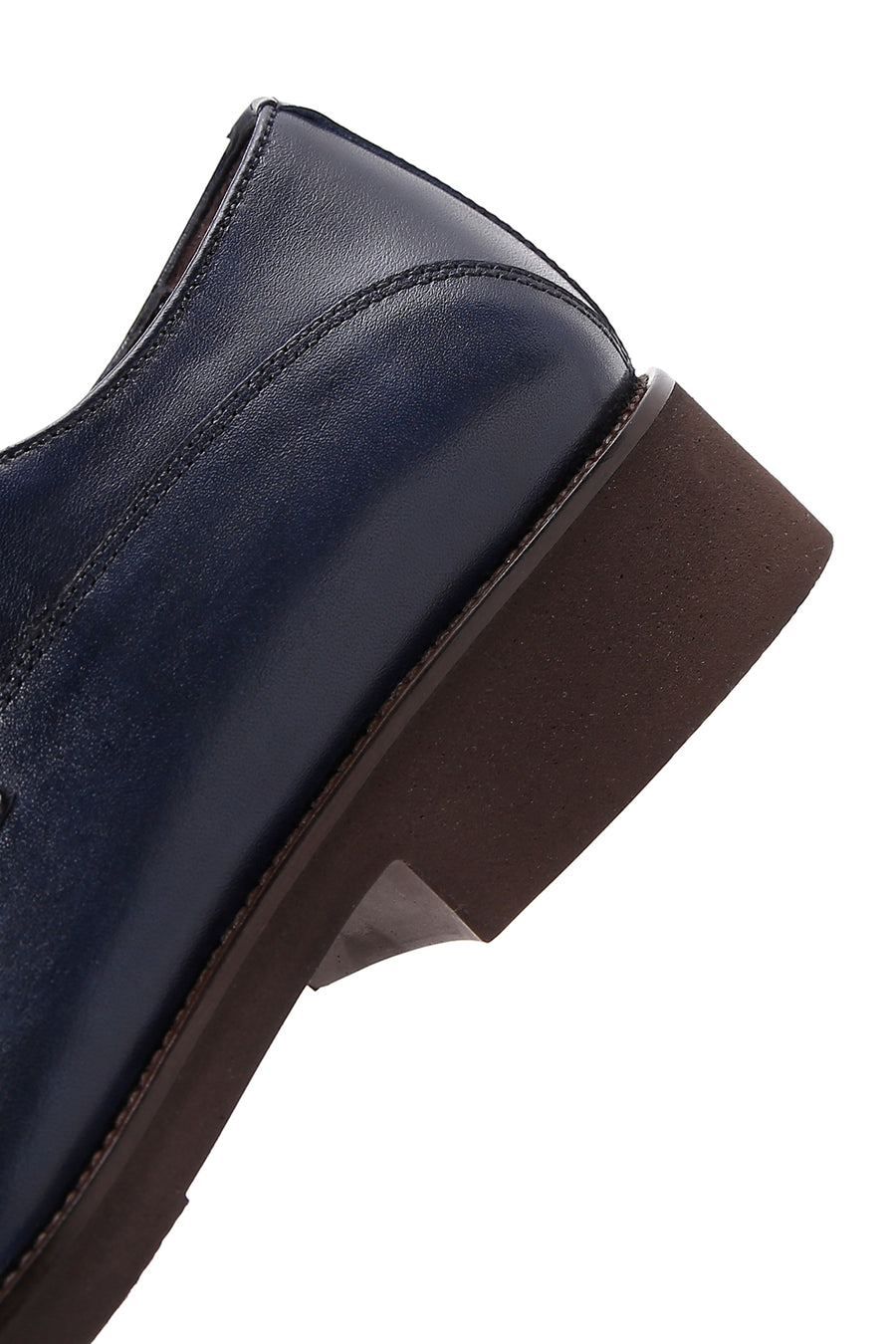 Men's Navy Blue Leather Classic Shoes
