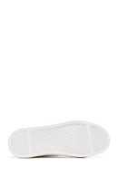 Men's White Leather Sneaker | Derimod