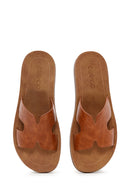 Women's Tan Flat Slippers | Derimod