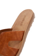 Women's Tan Flat Slippers | Derimod