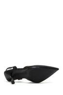 Women's Black Open Back Thin Heeled Stiletto | Derimod