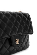 Women's Black Long Strap Quilted Crossbody Bag | Derimod