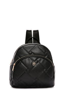 Women's Black Quilted Backpack | Derimod