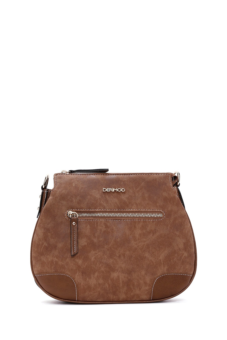 Women's Tan Nubuck Crossbody Bag