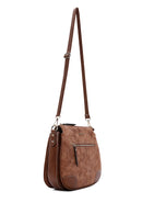 Women's Tan Nubuck Crossbody Bag | Derimod