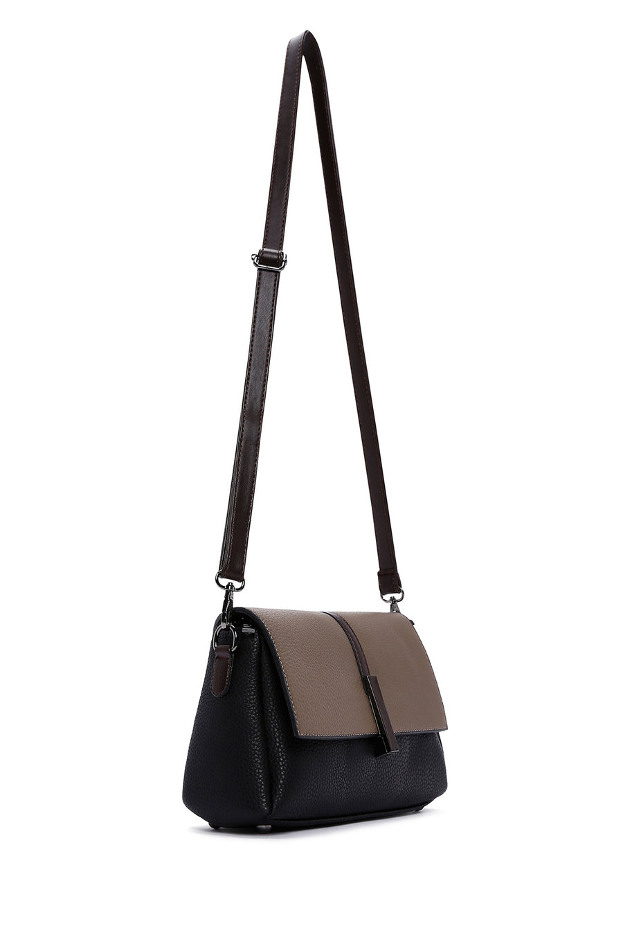 Women's Black Long Strap Crossbody Bag