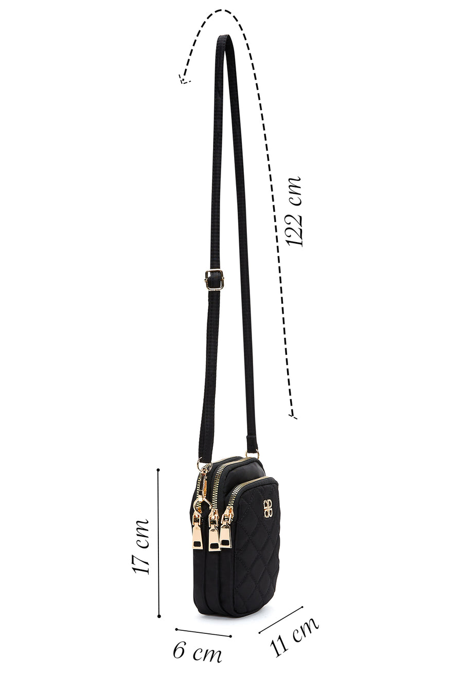 Women's Black Crossbody Bag
