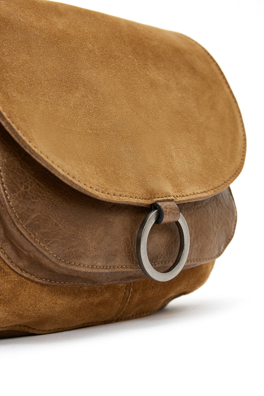 Women's Tan Long Strap Crossbody Bag