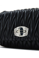 Women's Black Long Strap Quilted Shoulder Bag | Derimod