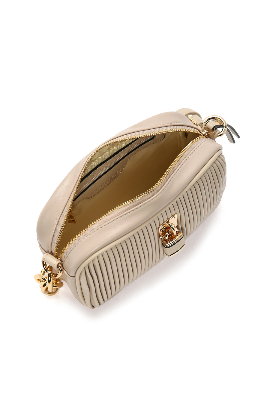 Women's Beige Long Strap Crossbody Bag