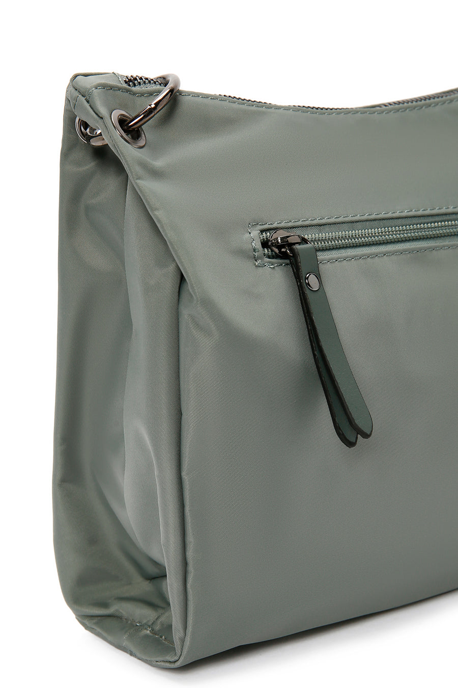 Women's Gray Long Strap Crossbody Bag