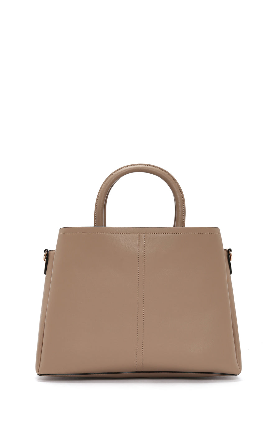 Women's Brown Long Strap Crossbody Bag with Accessory Detail