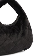 Women's Gray Long Strap Plush Handbag | Derimod