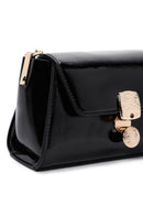 Women's Black Patent Leather Handbag | Derimod