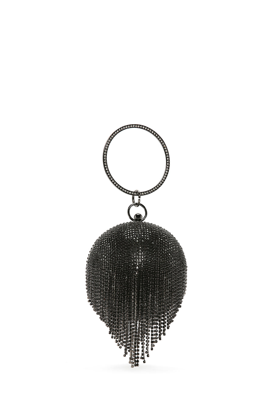 Women's Black Long Strap Chain Detailed Stone Handbag 23WBD2853TS | Derimod