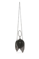 Women's Black Long Strap Chain Detailed Stone Handbag | Derimod