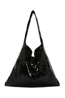 Women's Black Metal Patterned Shoulder Bag | Derimod