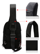 D-Pack Erkek Siyah Teknolojik Çapraz Çanta | Derimod