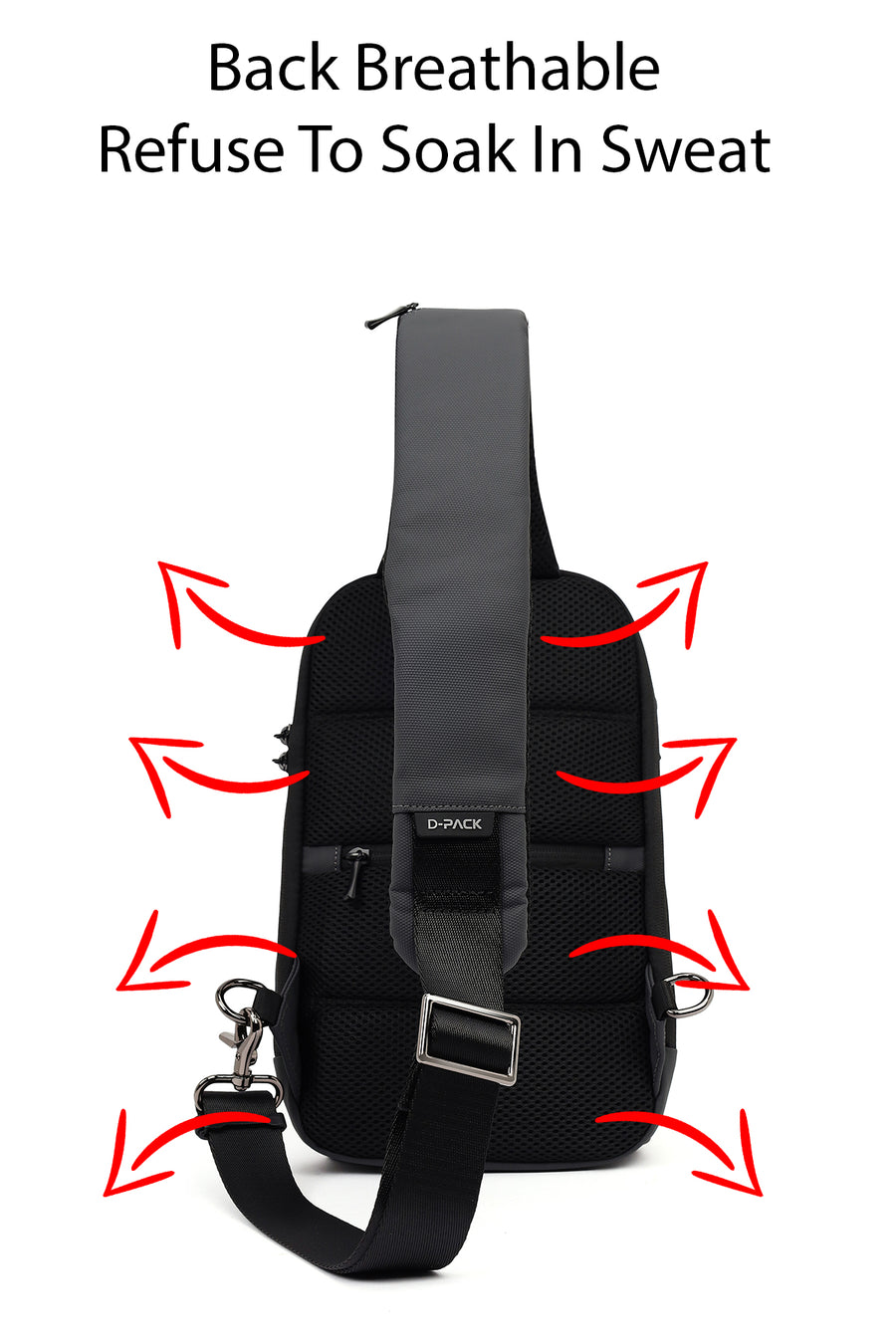 D-Pack Erkek Gri Teknolojik Çapraz Çanta