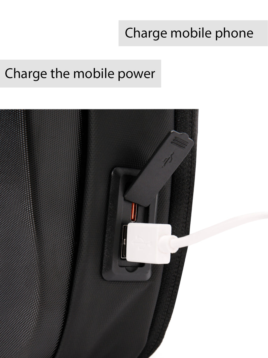 D-Pack Erkek Siyah Teknolojik Hardcase Uzun Askılı Omuz Çantası