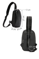 D-Pack Erkek Siyah Teknolojik Hardcase Uzun Askılı Omuz Çantası | Derimod