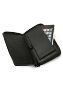 Men's Black Leather Handbag with Phone Compartment | Derimod