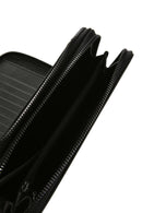 Men's Black Leather Handbag with Phone Compartment | Derimod