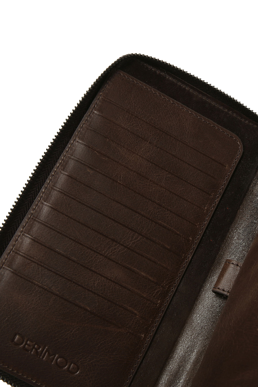 Men's Brown Leather Handbag with Phone Compartment