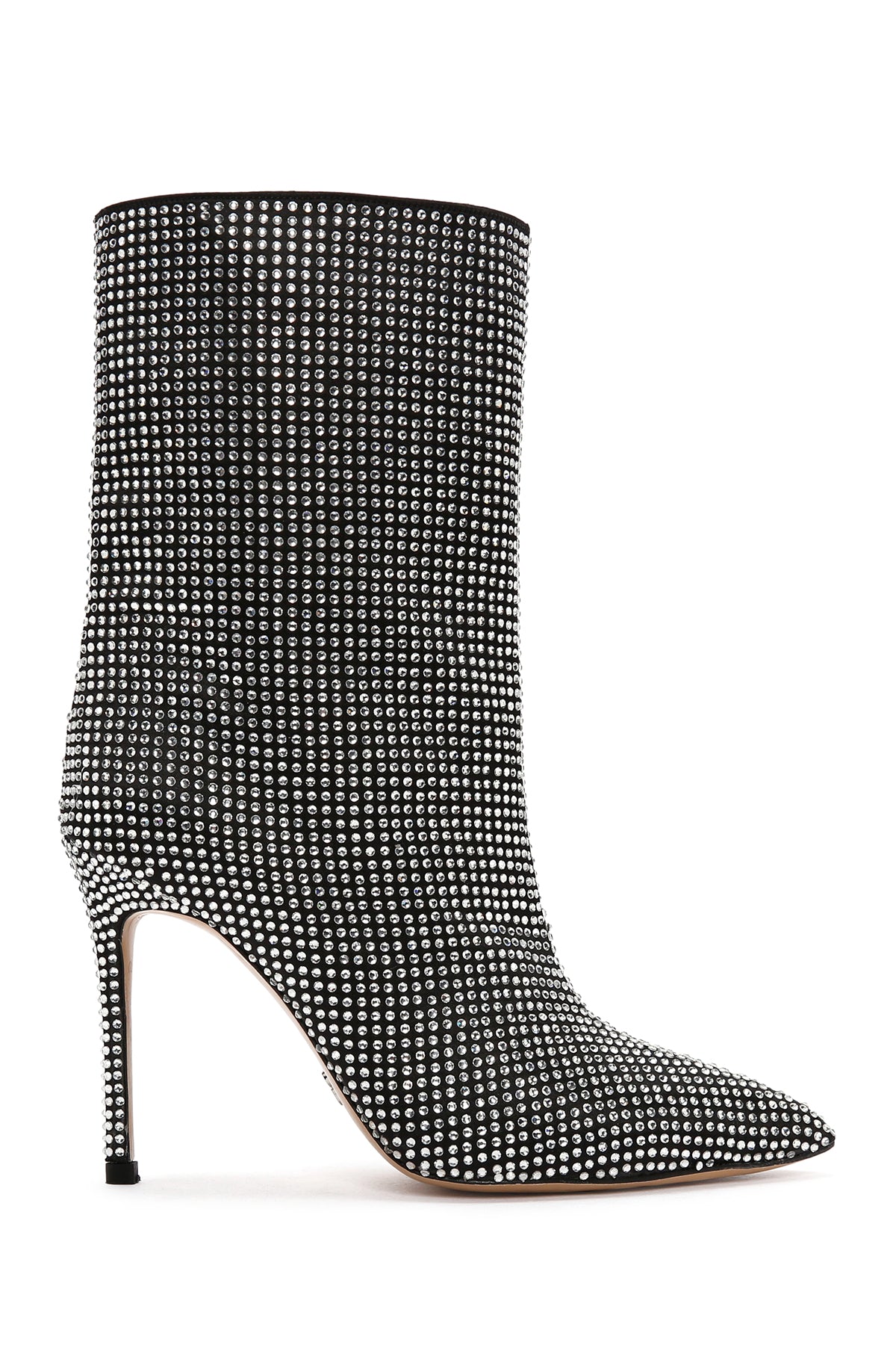 Women's Black Stone Thin Heeled Leather Boots 23WFD1209TS | Derimod