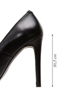 Woman Black Stiletto Heels Leather Stiletto | Derimod