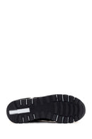 Women's Black Suede Leather Detailed Sneaker | Derimod