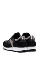 Women's Black Suede Leather Detailed Sneaker | Derimod