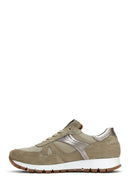 Women's Mink Suede Leather Detailed Sneaker | Derimod